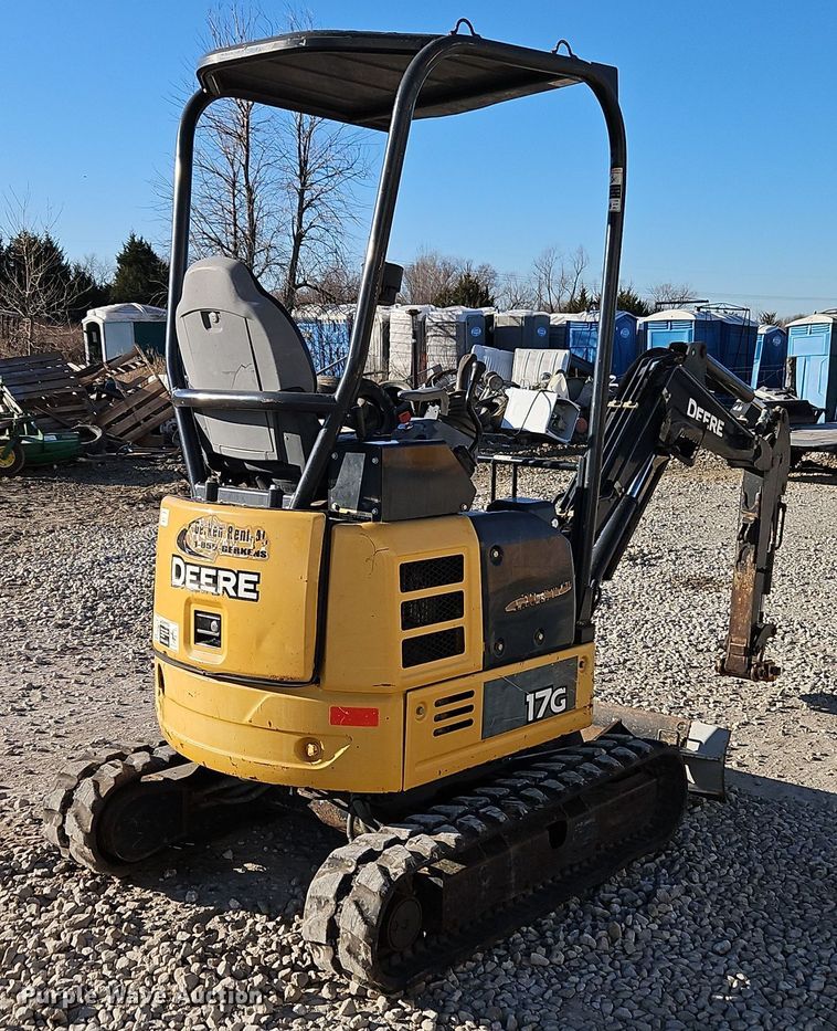 image for item EI8698 2015 John Deere 17G mini excavator