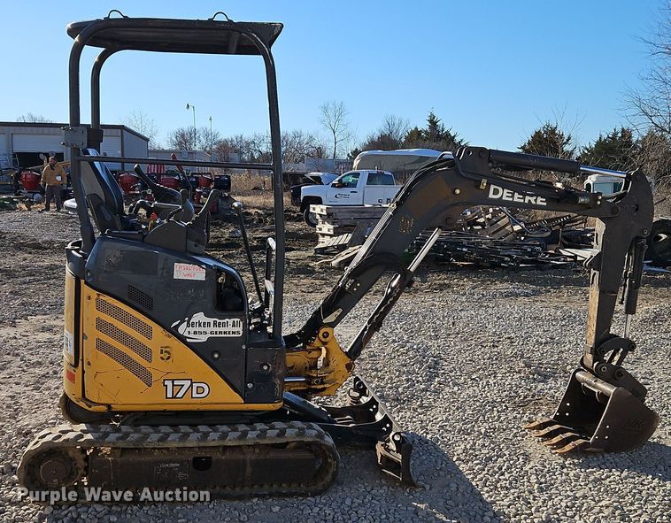 image for item EI8702 2012 John Deere 17D mini excavator
