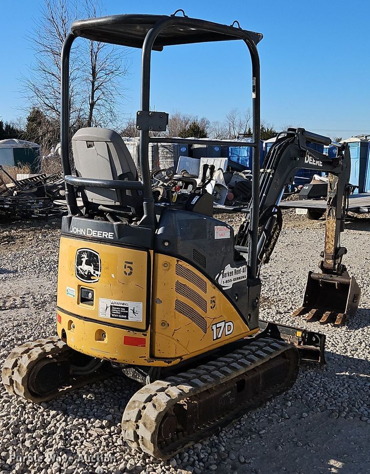 image for item EI8702 2012 John Deere 17D mini excavator