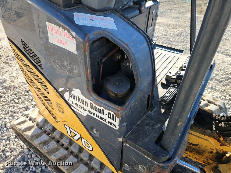 image for item EI8702 2012 John Deere 17D mini excavator