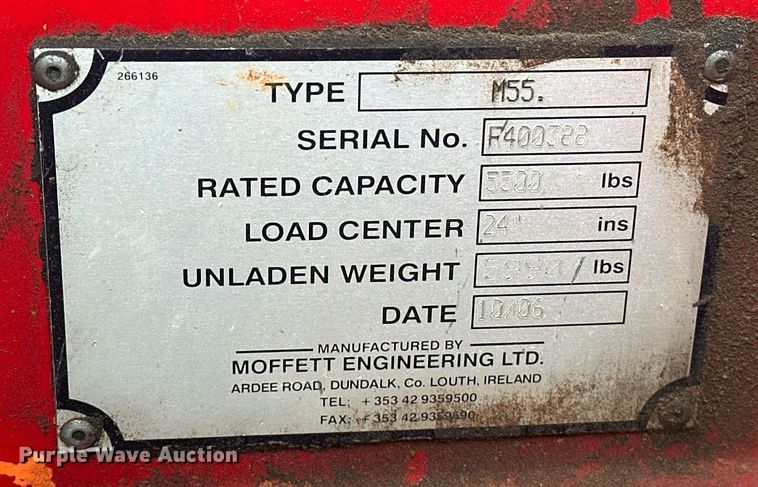 image for item EJ5273 2006 Moffett M55 forklift