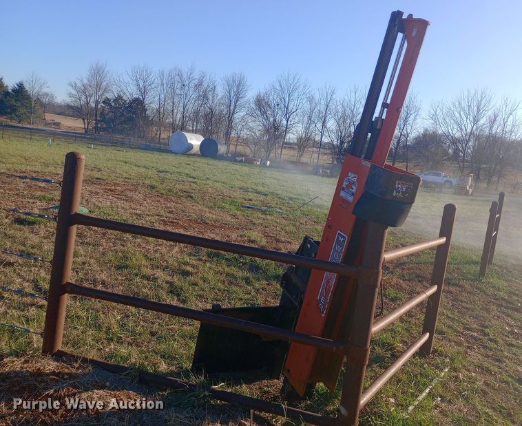 image for item EN8653 Worksaver skid steer post driver