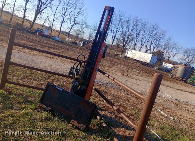 image for item EN8653 Worksaver skid steer post driver