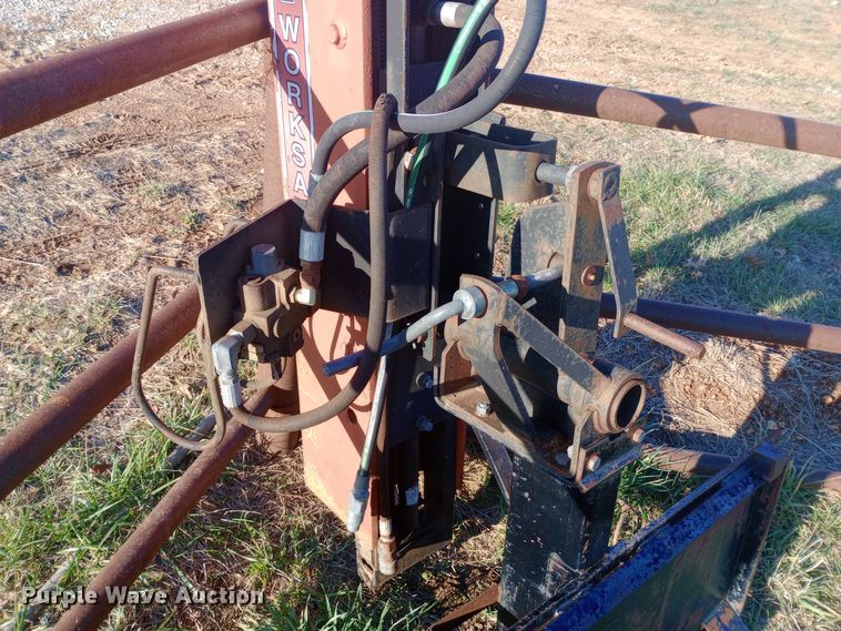 image for item EN8653 Worksaver skid steer post driver