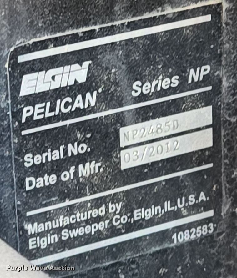 image for item EQ3854 2012 Elgin  Pelican  street sweeper 