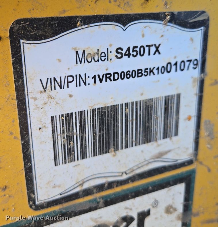 image for item EQ3856 2019 Vermeer  S450TX  compact utility loader