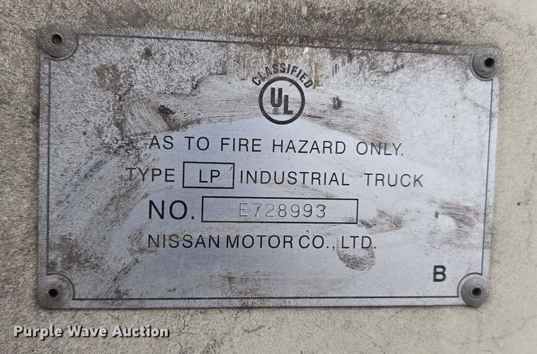 image for item ER5050 Nissan CPJ02A25P forklift