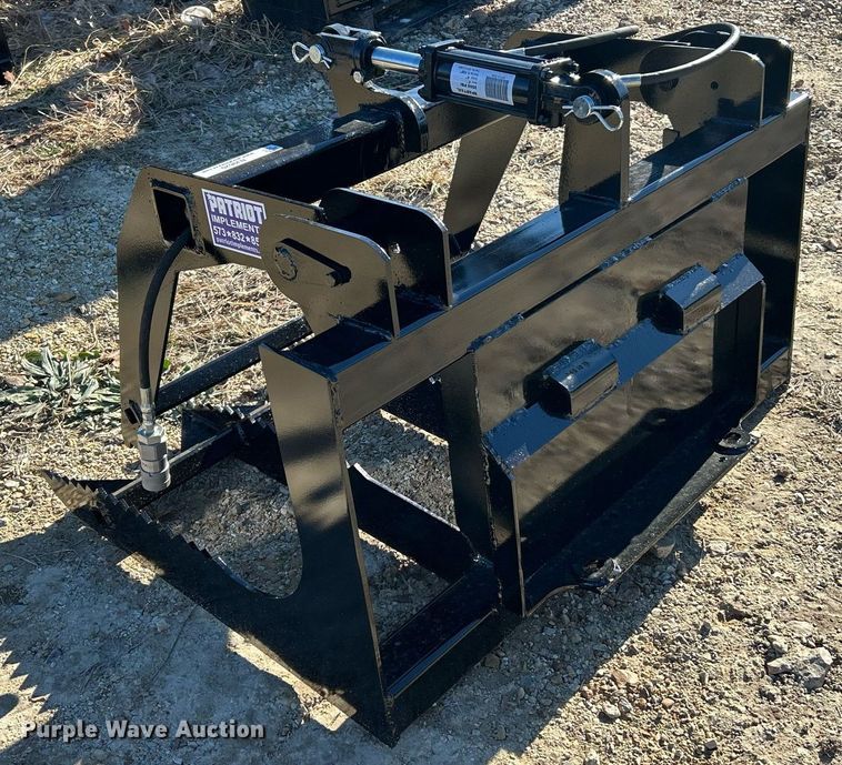 image for item NJ9620 Patriot Implements skid steer grapple bucket