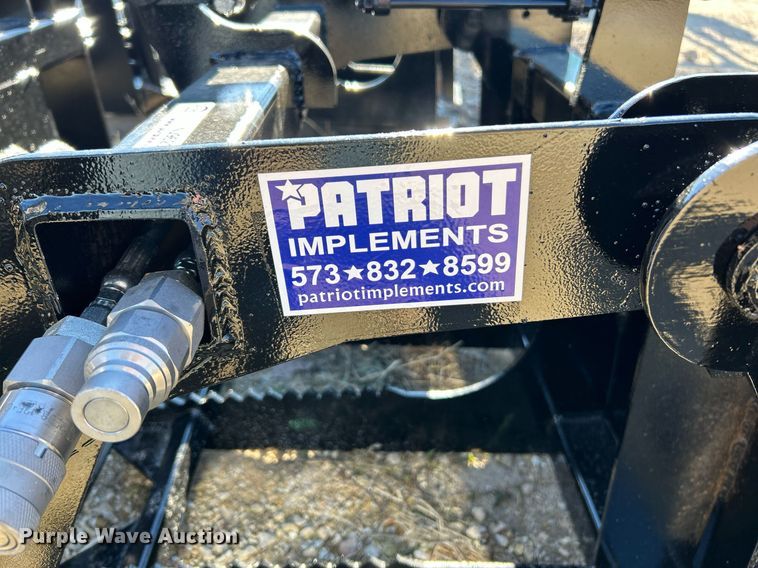 image for item NJ9620 Patriot Implements skid steer grapple bucket