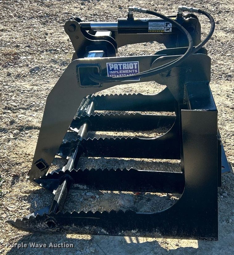 image for item NJ9621 Patriot Implements skid steer grapple bucket