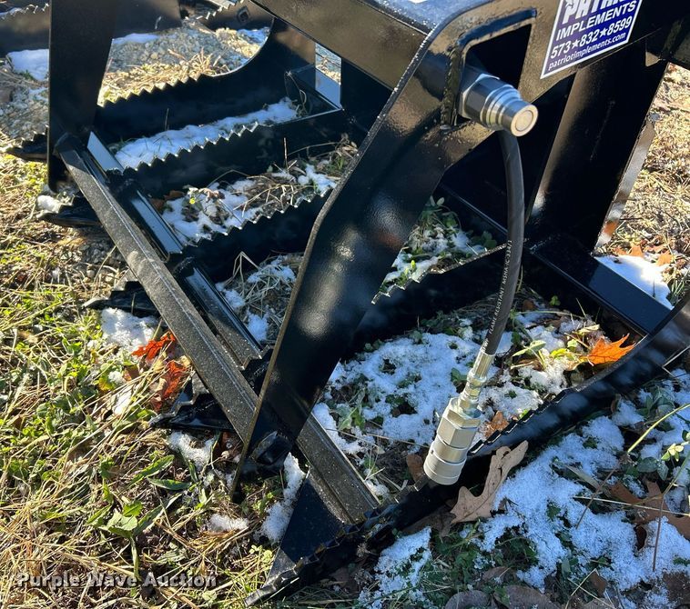 image for item NJ9624 Patriot Implements skid steer grapple bucket