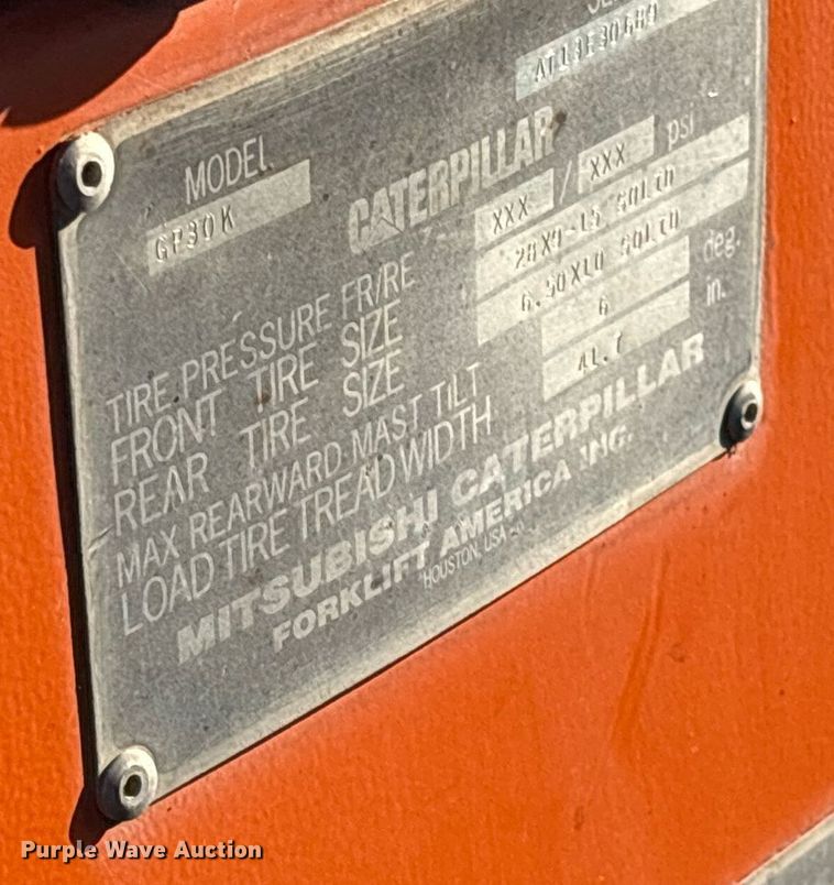 image for item OK9450 Caterpillar GP30K forklift