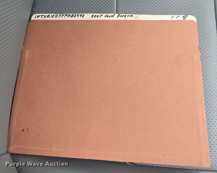 image for item DQ5359 2007 Ford Ranger pickup truck