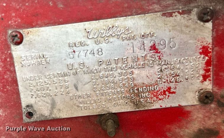 image for item DQ6543 1958 Willys Jeep CJ6 SUV