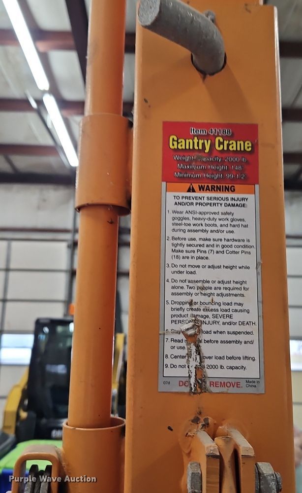 image for item DT7584 Gantry crane