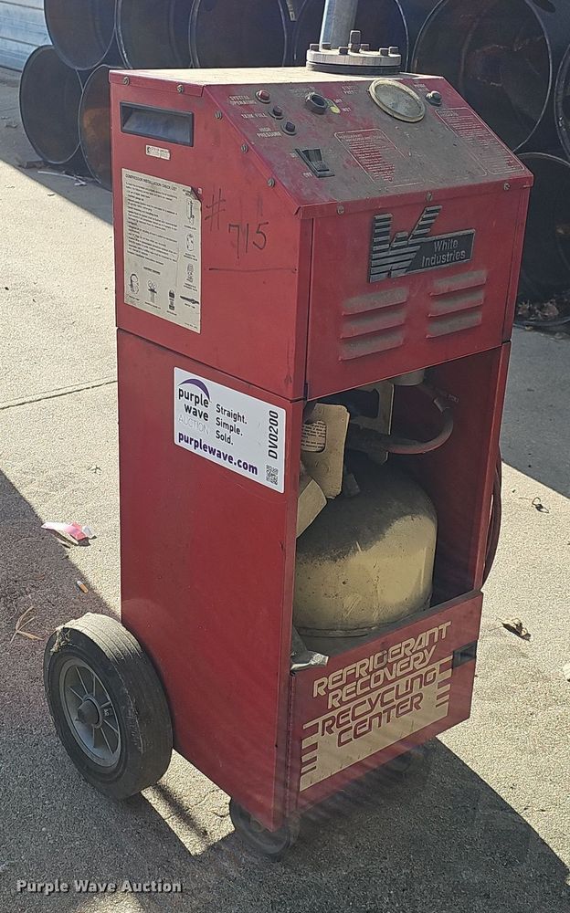 image for item DV0200 White Industries 01060 refrigerant recovery recycling system