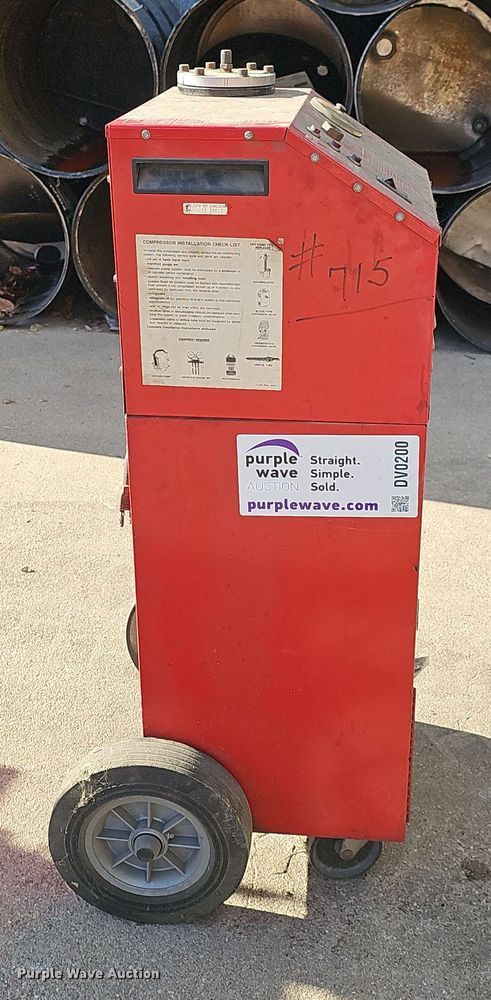 image for item DV0200 White Industries 01060 refrigerant recovery recycling system