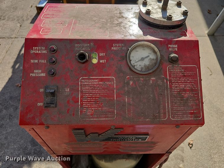 image for item DV0200 White Industries 01060 refrigerant recovery recycling system