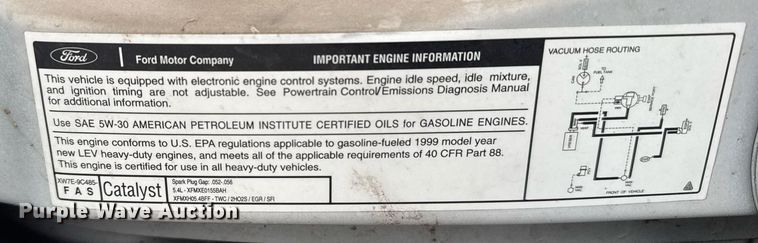 image for item DX3928 1999 Ford E350 Super Duty XLT handicap accessible van