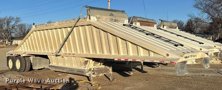 image for item DX3936 2015 Construction Trailer Specialist BDT-40 bottom dump trailer