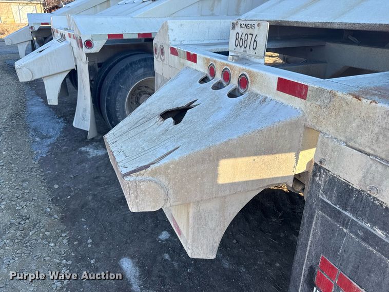 image for item DX3936 2015 Construction Trailer Specialist BDT-40 bottom dump trailer