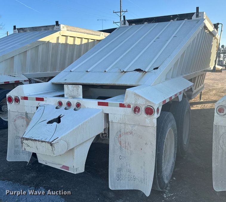 image for item DX3937 2015 Construction Trailer Specialists BDT-40 bottom dump trailer