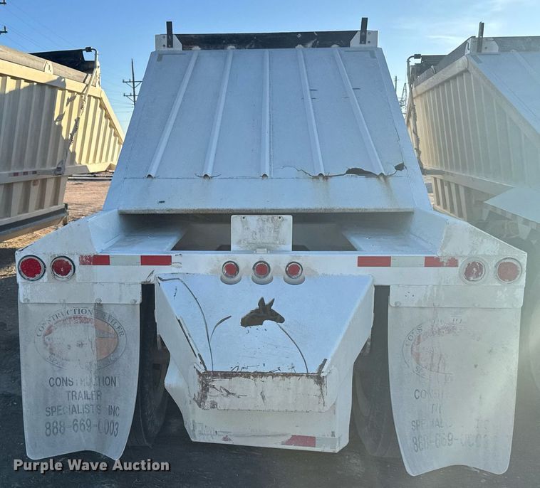 image for item DX3937 2015 Construction Trailer Specialists BDT-40 bottom dump trailer