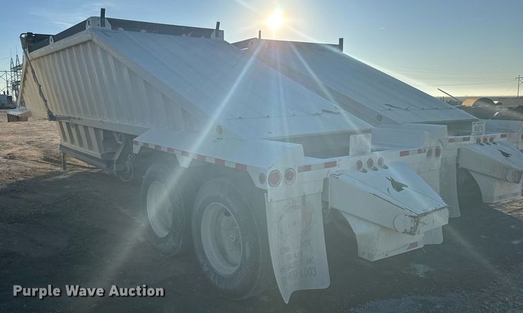 image for item DX3937 2015 Construction Trailer Specialists BDT-40 bottom dump trailer