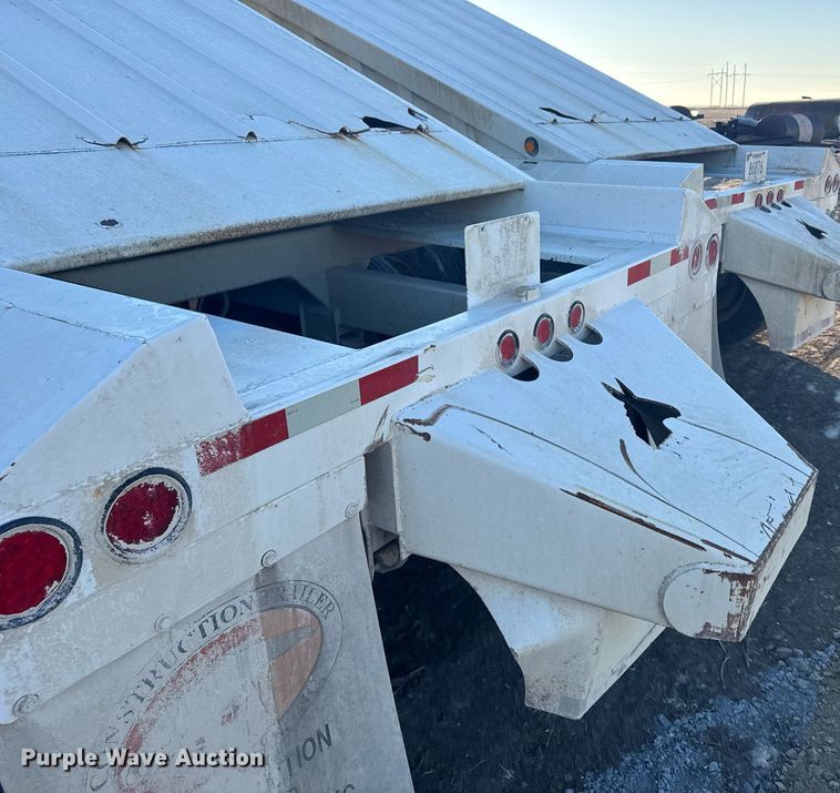 image for item DX3937 2015 Construction Trailer Specialists BDT-40 bottom dump trailer