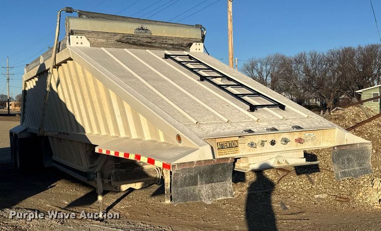 image for item DX3938 2015 Construction Trailer Specialists BDT-40 bottom dump trailer