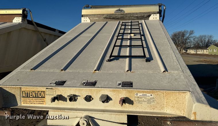 image for item DX3938 2015 Construction Trailer Specialists BDT-40 bottom dump trailer