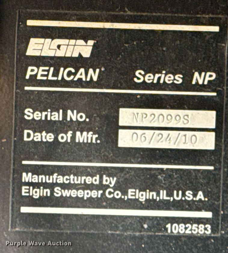 image for item EG7924 2010 Elgin Pelican street sweeper