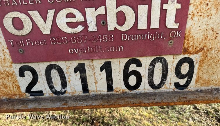image for item EG7951 2011 Overbilt equipment trailer