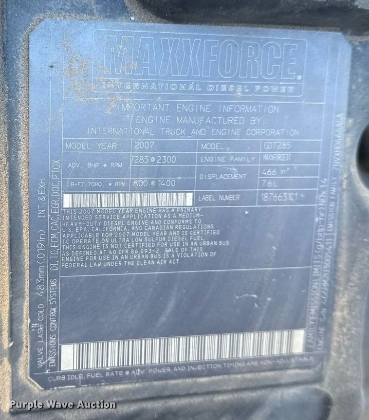 image for item EG7953 2008 International 4400 utility / service truck