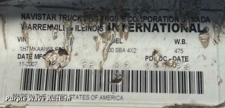 image for item EG7959 2008 International 4400 utility / service truck