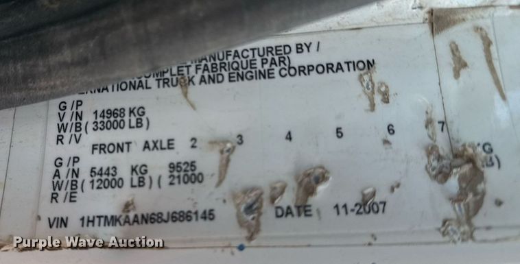 image for item EG7959 2008 International 4400 utility / service truck