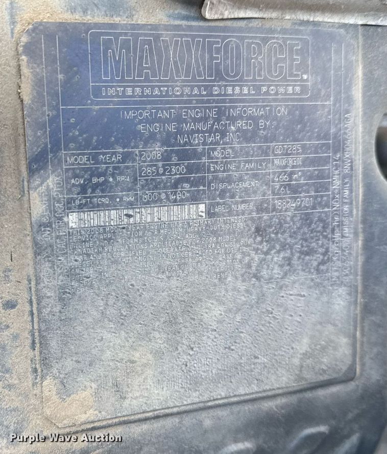 image for item EG7960 2009 International 4400 utility / service truck