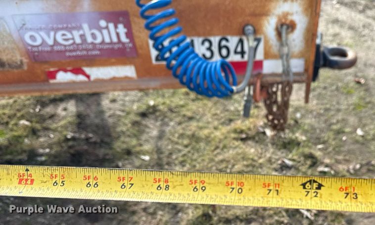image for item EG7966 2013 Overbilt equipment trailer