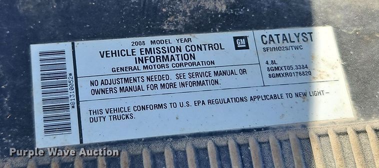 image for item EI8737 2008 Chevrolet Silverado 1500 Crew Cab pickup truck