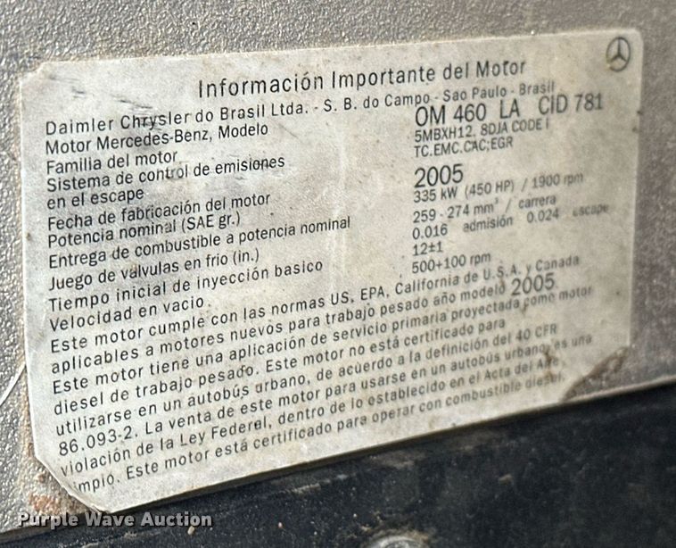 image for item EJ5244 2005 Freightliner Business Class M2 dump truck