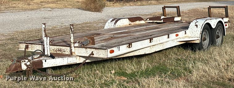 image for item EJ5293 1991 Shop built  utility trailer