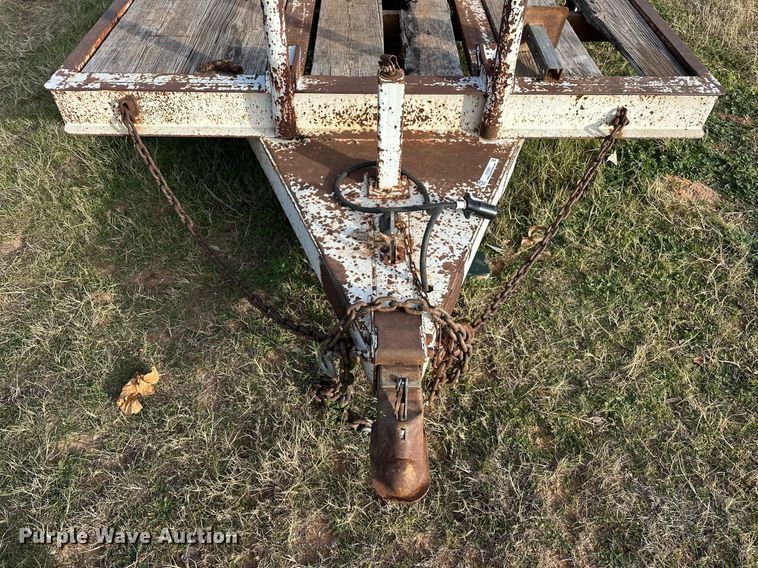 image for item EJ5293 1991 Shop built  utility trailer