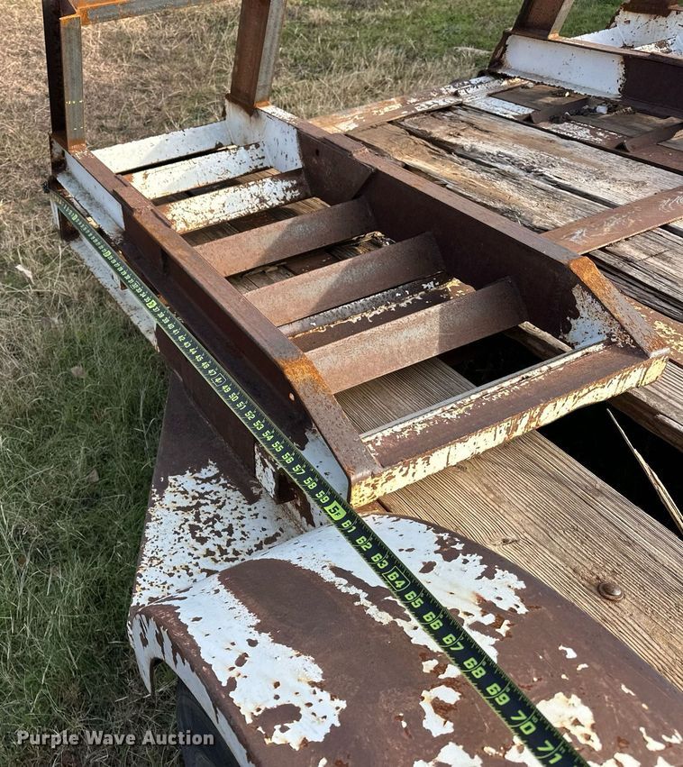 image for item EJ5293 1991 Shop built  utility trailer