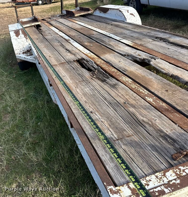 image for item EJ5293 1991 Shop built  utility trailer