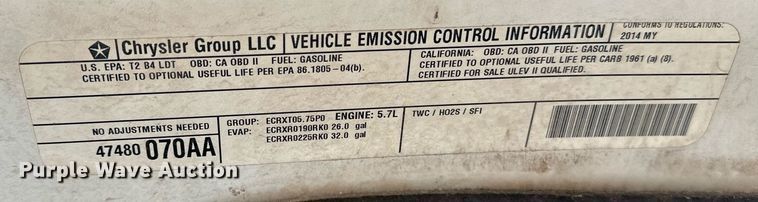 image for item ER1022 2014 Dodge Ram 1500 Crew Cab pickup truck
