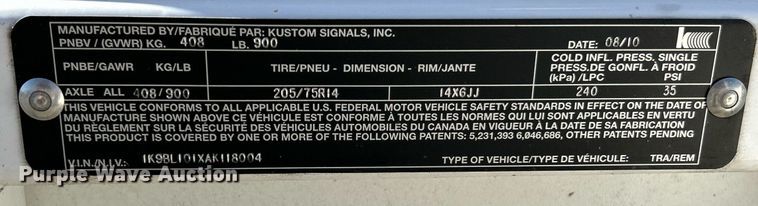 image for item NJ9690 (2) Kustom Signals Smart radar trailers