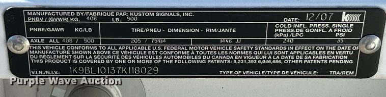 image for item NJ9690 (2) Kustom Signals Smart radar trailers