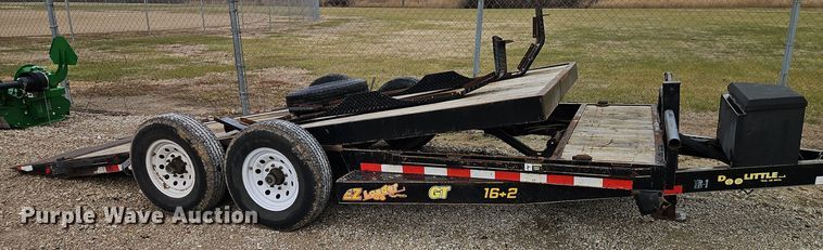 image for item NT9148 2017 Doo little  GT16+2 tilt deck equipment trailer