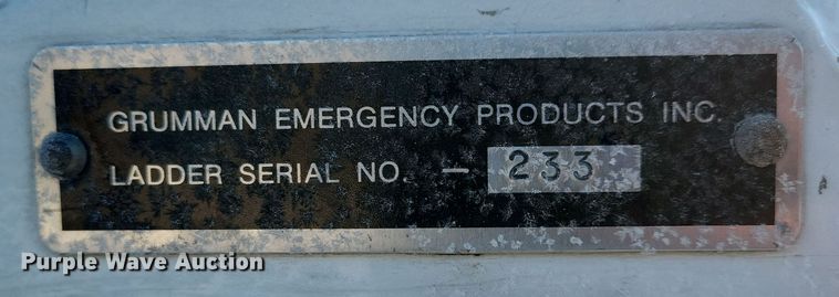 image for item OH9480 1989 Spartan Grumman Quint fire truck