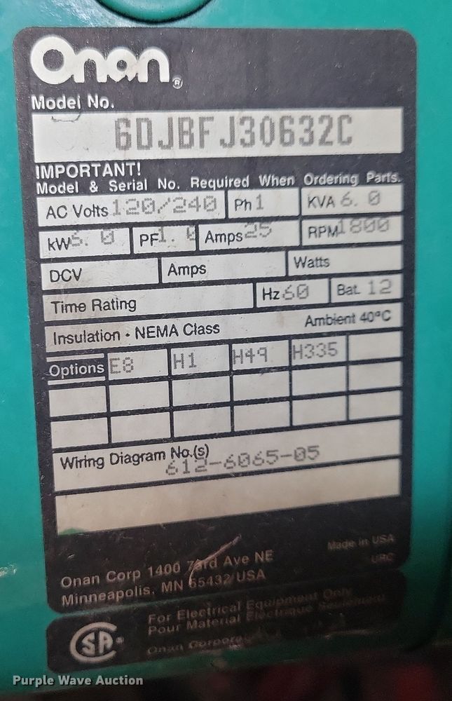 image for item OH9480 1989 Spartan Grumman Quint fire truck